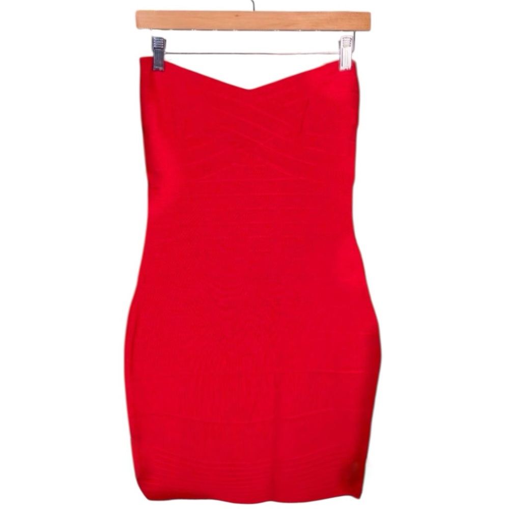 Hot Miami Styles Sexy Stretch Bandage Strapless Dress Date Party Miami Large